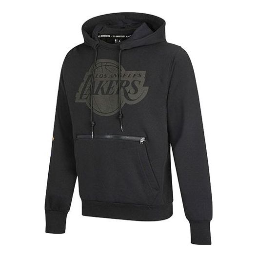 Men's Air Jordan NBA Los Angeles Lakers Casual Sports Fleece Pullover Black DB1527-010