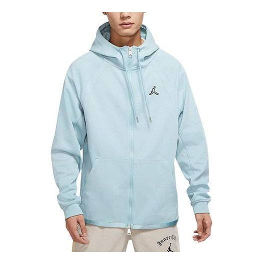 Air Jordan Solid Color Logo Hooded Jacket Blue DJ0885-366