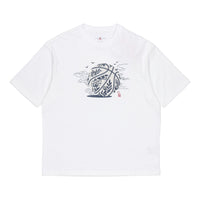 Men's Air Jordan Printing Round Neck Pullover Short Sleeve White T-Shirt DO4089-100