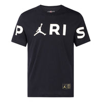 Air Jordan Wordmark Paris Saint-Germain Large logo Printing Casual Sports Black CK9786-010