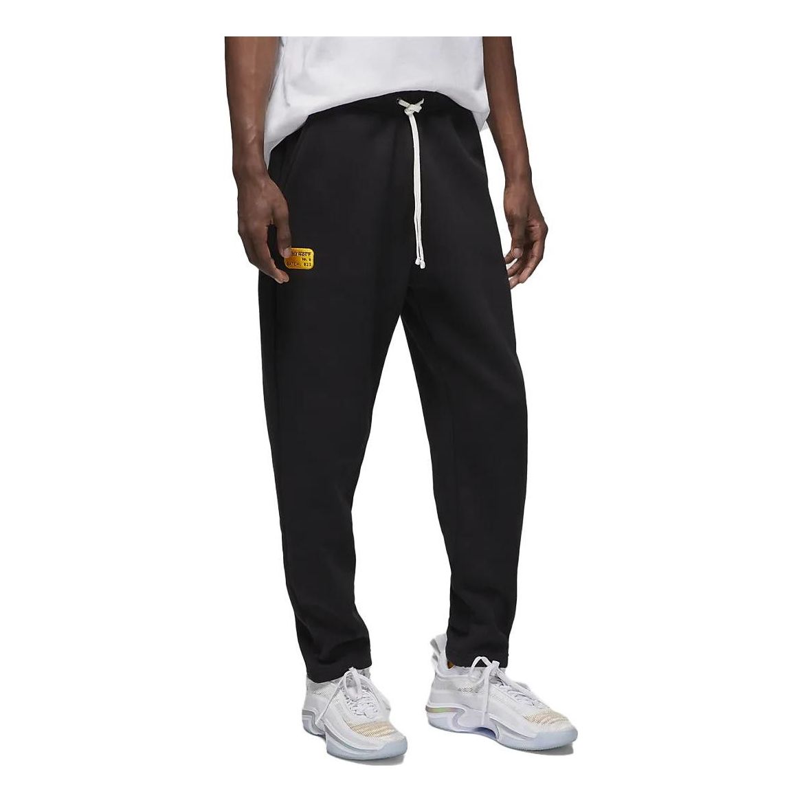 Air Jordan Solid color velvet legged Pants 'Black' DX0604-010