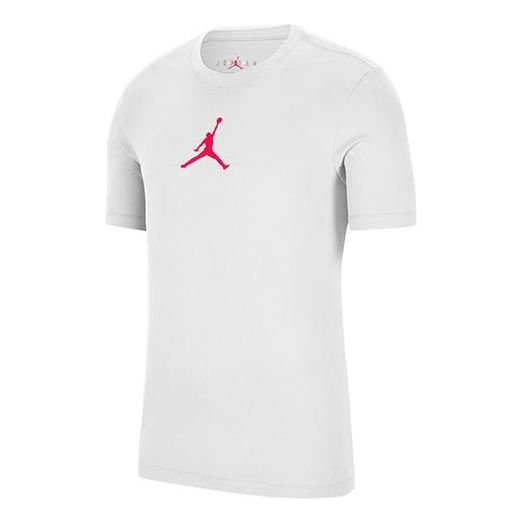 Air Jordan Jumpman Dfct Ss Crew Round-neck Short-sleeve Tee Men White CW5191-100