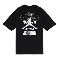 Air Jordan Alphabet Round Neck Short Sleeve T-Shirt Unisex Black DX5970-010