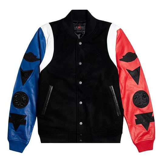 Men's Air Jordan Sleeve Destroyer Sleeve Jacket Black AT9959-010