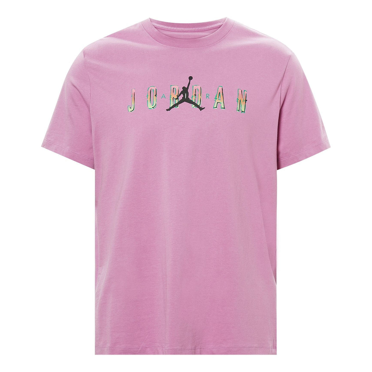 Men's Air Jordan Sport Dna Flying Man Casual Logo Sports Round Neck Solid Color Short Sleeve Pink T-Shirt CZ8084-591