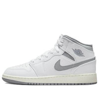 (GS) Air Jordan 1 Mid 'Neutral Grey' 554725-135