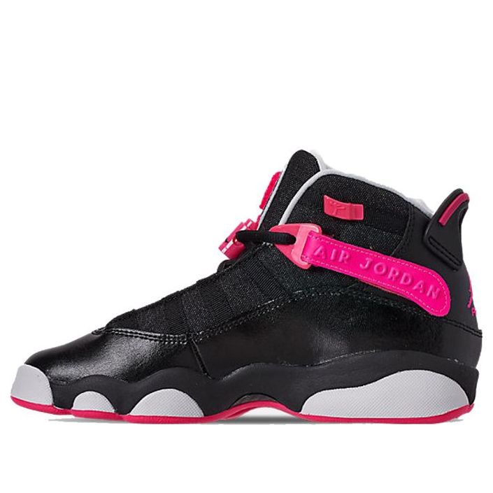 (GS) Air Jordan 6 Rings 'Black Pink' 323399-061