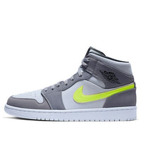 Air Jordan 1 Mid 'Gunsmoke Volt' 554724-072