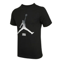 Air Jordan Jumpmanteecrew Casual Sports Breathable Printing Short Sleeve Black DO8905-010