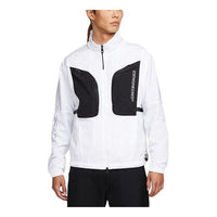 Air Jordan SS22 23 Engineered Full-length zipper Stand Collar Jacket White DJ0256-100