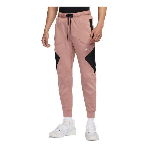 Men's Air Jordan As J Df Sprt Stmt Flc Pant Casual Breathable Sports Knit Long Pants/Trousers Pink DJ0874-668