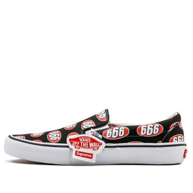 Vans Supreme x Slip-On 'Black 666' VN0A347VOX3