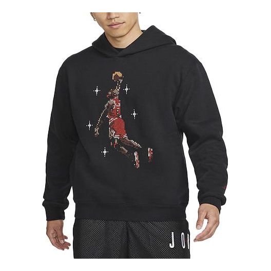 Air Jordan Flying Man Basketball Fleece Hoodie 'Black' DC9714-010