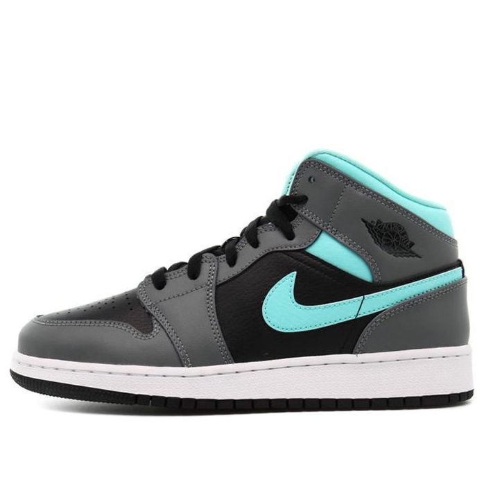 (GS) Air Jordan 1 Mid 'Grey Aqua' 554725-063