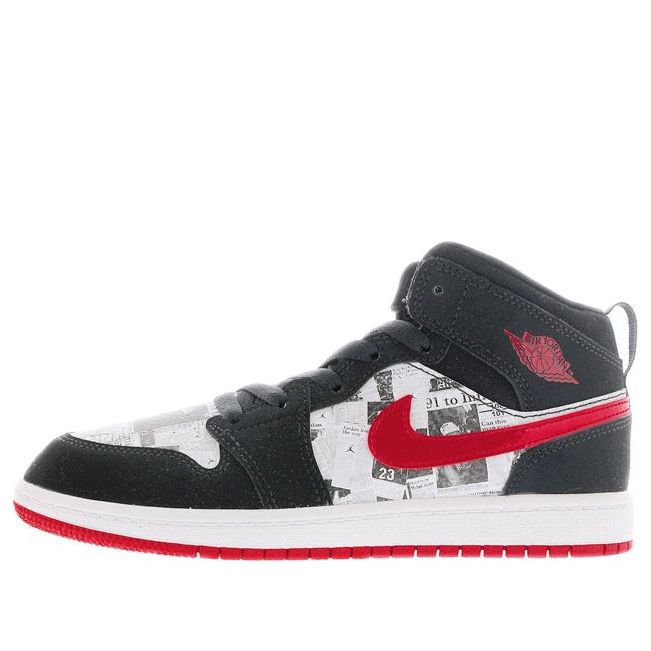 (PS) Air Jordan 1 Mid SE 'Newspaper Air Times' BQ6932-061