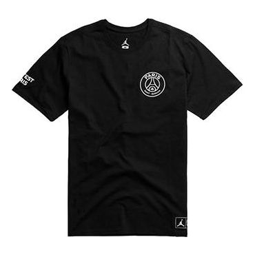 Air Jordan X Paris Saint-Germain Jumpman Logo T-Shirt 'Black' BQ4273-010