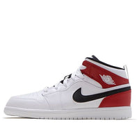 (PS) Air Jordan 1 Mid 'White Black Gym Red' 640734-116