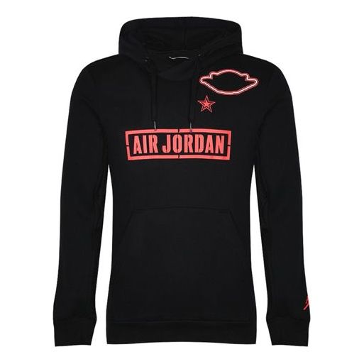 Men's Air Jordan Logo Alphabet Printing Black AT9168-010