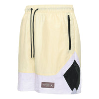 Air Jordan 23 Engineered Woven Contrasting Colors Basketball Breathable Sports Shorts Beach Light Yellow CV3155-234