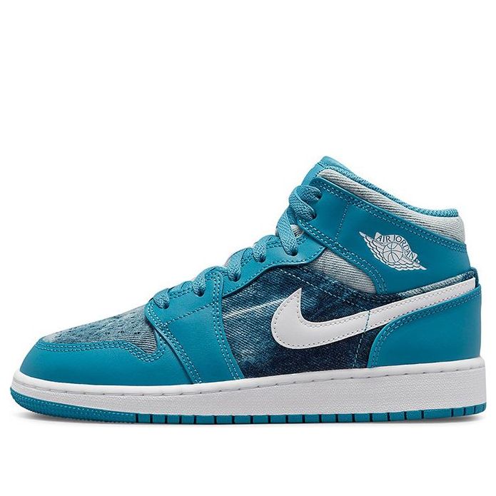 (GS) Air Jordan 1 Mid 'Washed Denim' DM8951-400