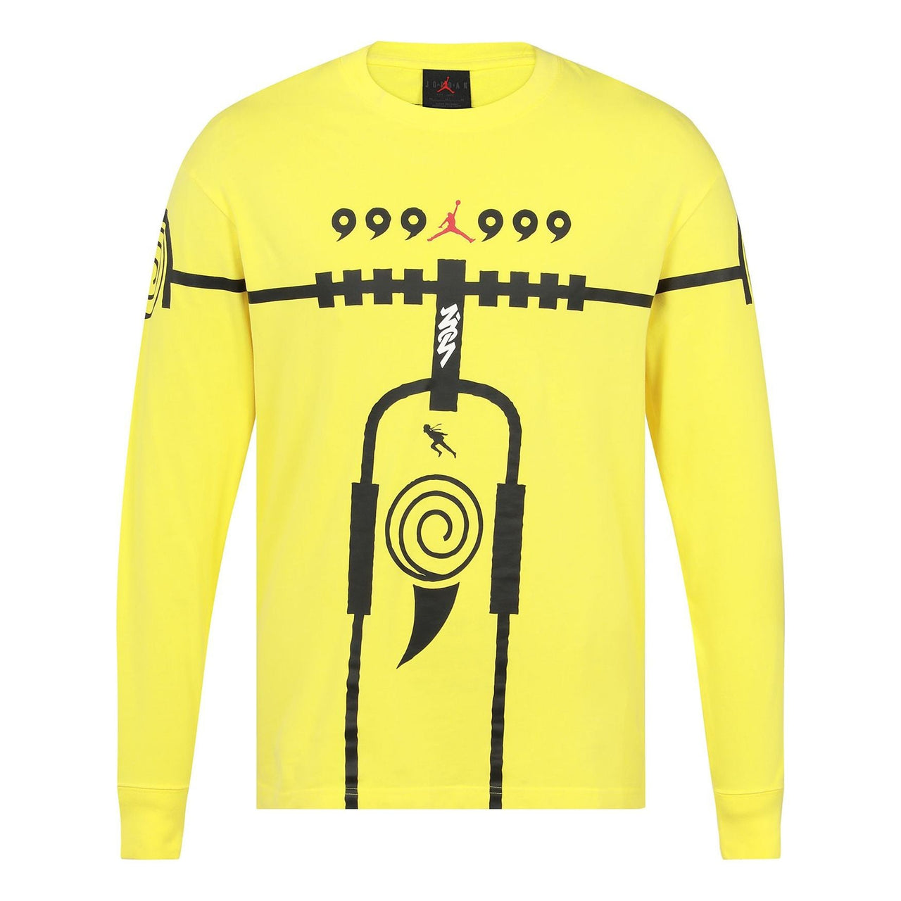 Air Jordan Zion 1 x Naruto Crossover Naruto Uzumaki Round Neck Long Sleeves Yellow DR1445-721