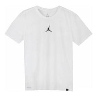 Air Jordan Iconic Quick Dry Training Sports Short Sleeve White AR7416-101