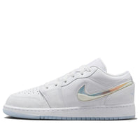 (GS) Air Jordan 1 Low 'Glitter Swoosh' FQ9112-100