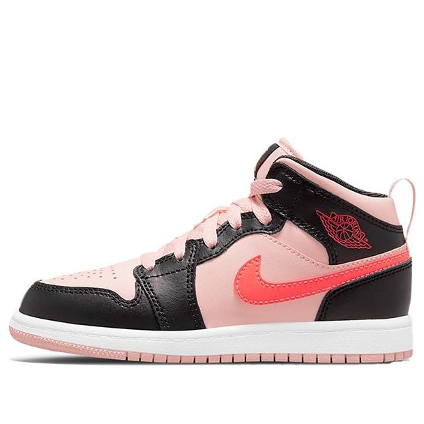 (PS) Air Jordan 1 Mid 'Black Pink Crimson' 640734-604