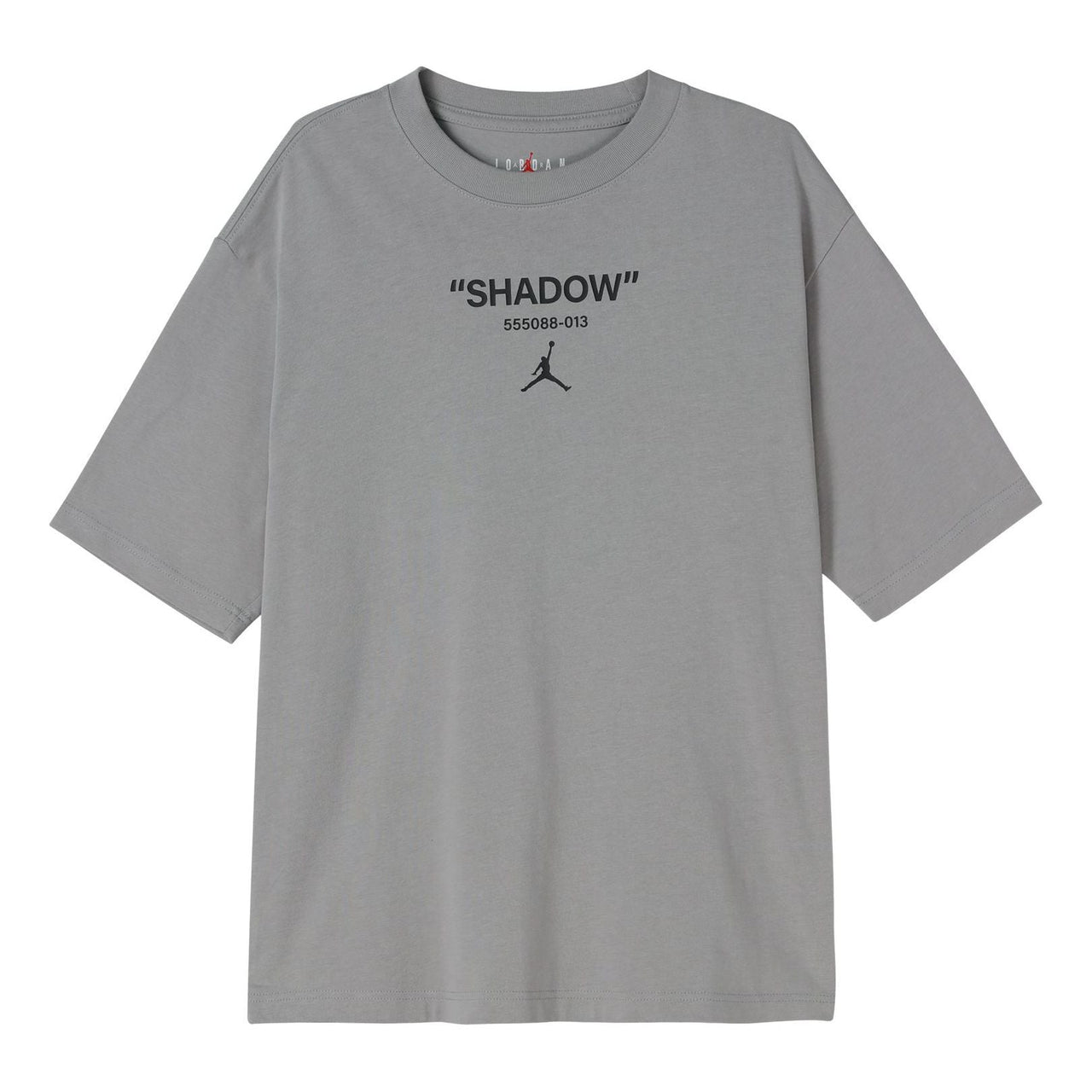 Air Jordan Solid Color Logo Alphabet Round Neck Short Sleeve Gray DV9727-062