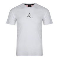 Air Jordan Basketball Sports Breathable Logo Quick Dry Short Sleeve White 889714-102