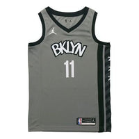 Air Jordan NBA Sports Basketball Jersey SW Fan Edition 2020-21 Season Brooklyn Nets Kyrie Irving 11 Black Gray CV9469-008