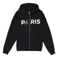 Air Jordan Paris Saint-Germain Cardigan Sports Knit Jacket Black CV9951-010