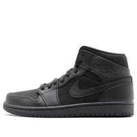 Air Jordan 1 Mid 'Triple Black' 554724-011