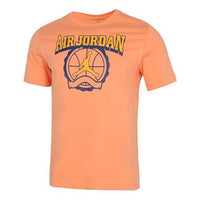 Air Jordan Burst Crack Basketball Sports Short Sleeve T-Shirt Men's Orange CV3420-894