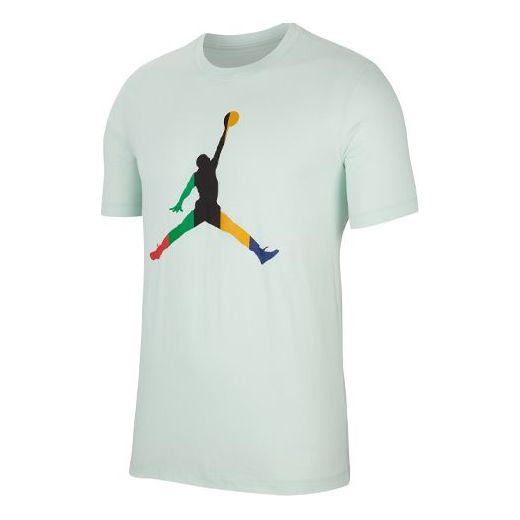 Air Jordan Sport Dna Jumpman Round-neck Short-sleeve Tee Men Blue CU1975-330