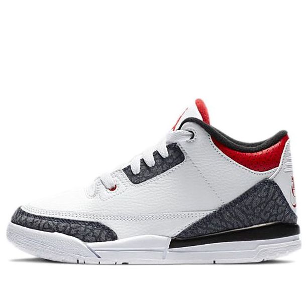 (PS) Air Jordan 3 Retro Denim SE 'Fire Red Denim' DB4168-100