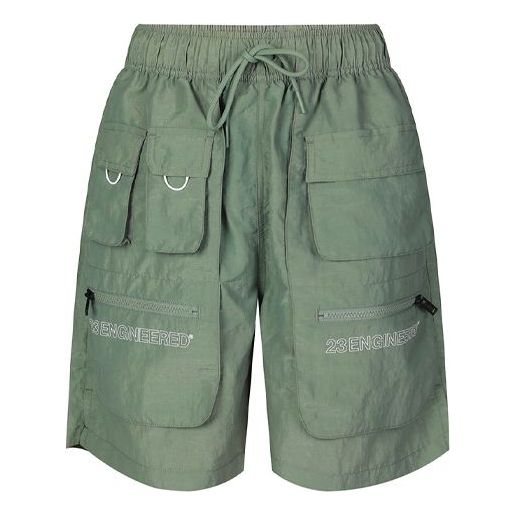 Men's Air Jordan 23 Engineered Multiple Pockets Loose Cargo Sports Shorts 'Military Green' CN7299-313