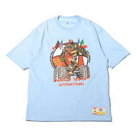 Air Jordan x Maison Chateau Rouge Crossover Retro Basketball Character Printing Short Sleeve Asia Edition Blue DO4091-447