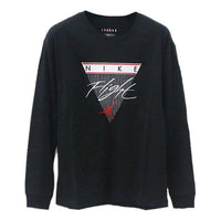 Air Jordan Label Casual Sports Long Sleeves T-Shirt Men's Black CZ1216-010