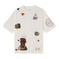 Air Jordan x Maison Chateau Rouge Crossover Tee 'White Red Brown' DJ9767-133