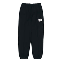 (WMNS) Air Jordan Essentials Solid Color Elastic Waistband Knit Sports Pants/Trousers/Joggers Black DD7002-010