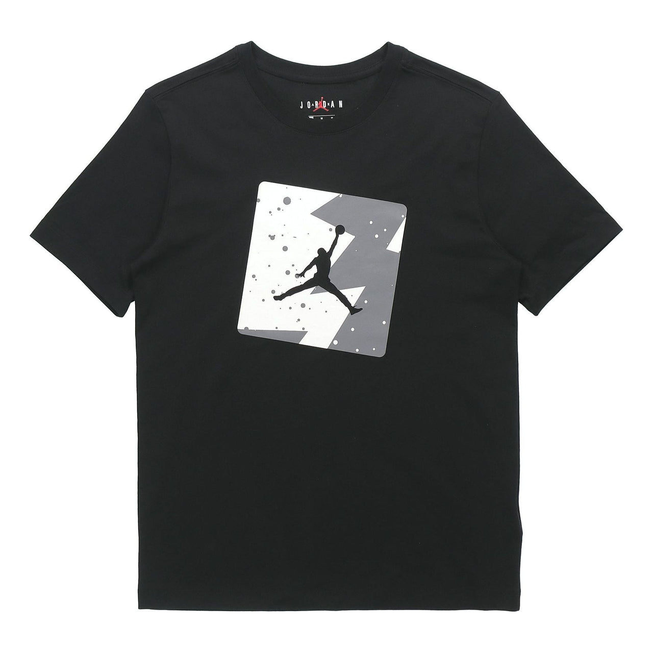 Air Jordan Poolside Chest Printing Short Sleeve Black CJ6245-010