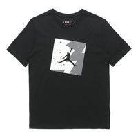 Air Jordan Poolside Chest Printing Short Sleeve Black CJ6245-010