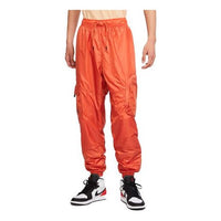 Men's Air Jordan Solid Color Big Pocket Breathable Woven Sports Pants/Trousers/Joggers Orange DM1866-872