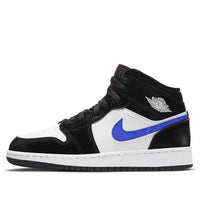 (GS) Air Jordan 1 Mid 'Black Racer Blue' 554725-084