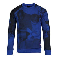 Air Jordan Fleece Printing Round Neck Blue BQ1384-423