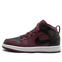 (PS) Air Jordan 1 Mid 'Team Red Black' 640734-601