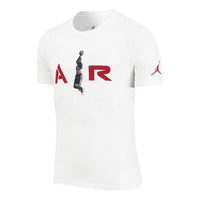 Air Jordan Flying Man Dunk Printing Short Sleeve White T-Shirt CZ2330-100